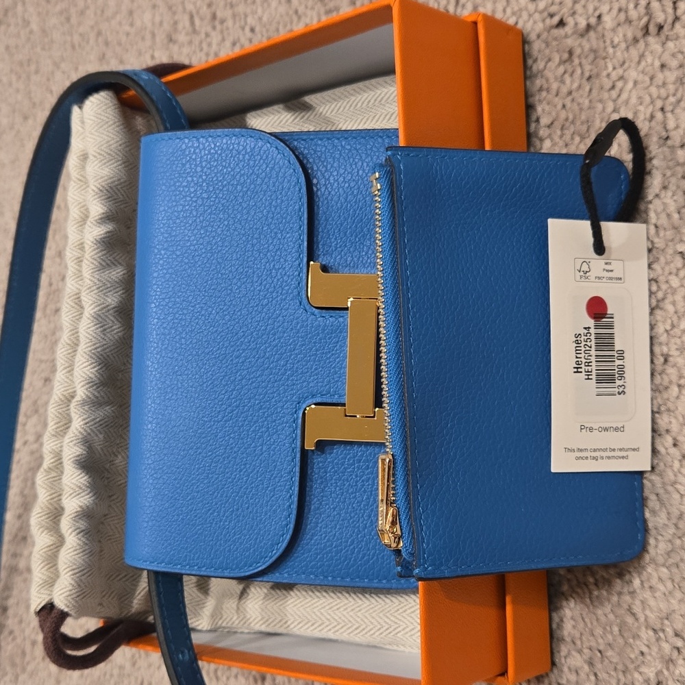 Hermes Constance Slim Wallet Evercolor